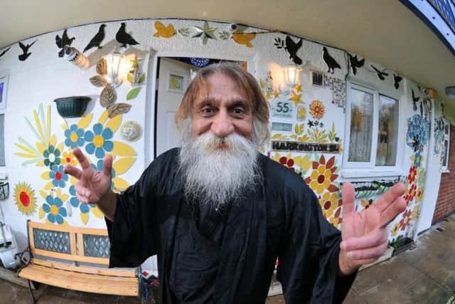 Jam outside his quirky Harrington Street flat before his eviction