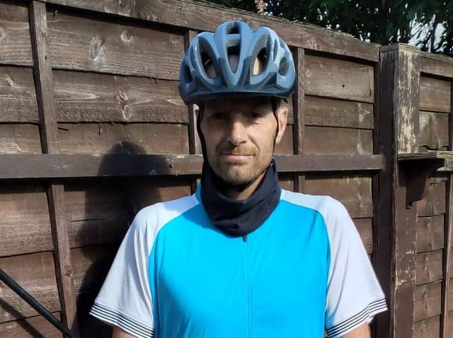 Terry is preparing to ride almost 2,000 miles on September 17.