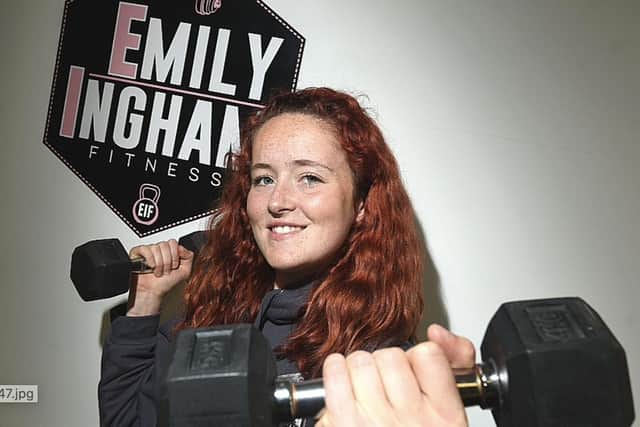 Emily claims she felt 'intimidated' when visiting the gym, and took matters into her own hands.