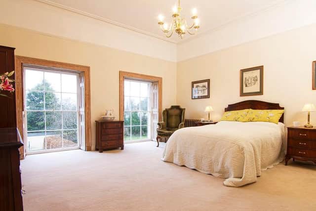The master bedroom of Melling Hall.