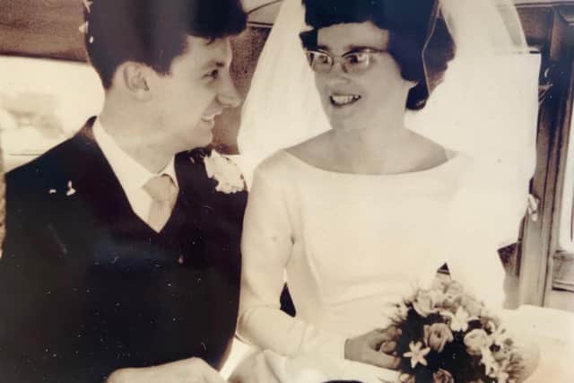 Doreen and Bill on their wedding day