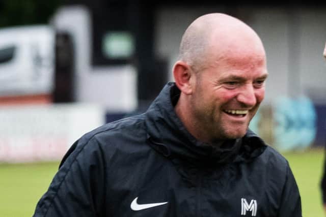 Jamie Milligan is delighted that supporters will be able to watch Bamber Bridge’s clash with Chorley (photo: Ruth Hornby)