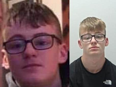 Reece Chubb (pictured) is described as a white male, approximately 5ft 9in tall and of slim build. (Credit: Lancashire Police)