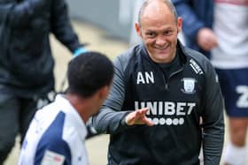 Alex Neil at Deepdale as Preston North End beat Mansfield Town 4-0.