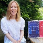 Rachel Evans, pen-name Rachel Clare, pictured with her two novels