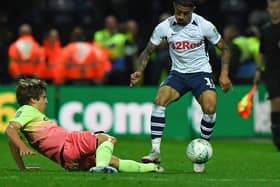 Preston North End's Josh Ginnelly in action against Manchester City at Deepdale last season