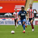 Scott Sinclair on the attack in Preston North End's 2-2 draw against Sheffield United at Bramall Lane  Pic courtesy of PNE