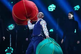Steve Royle in action of BGT