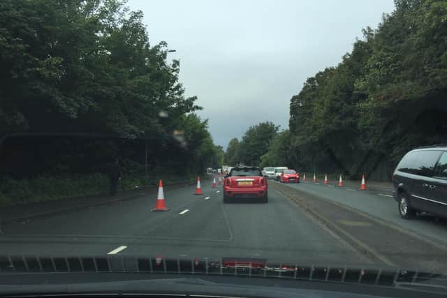 The A583 between Preston and Blackpool is suffering from severe congestion today due to the M55 closure, as well as the controversial 'Covid cycle lanes'