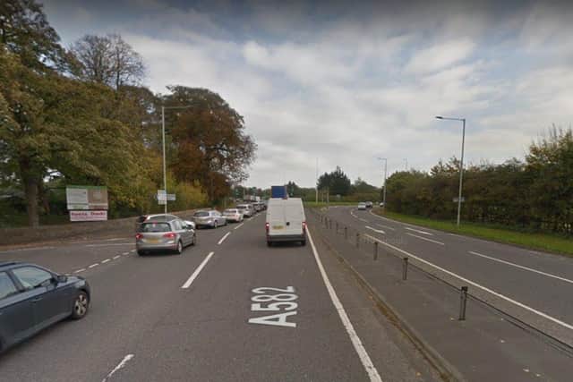 ...and also claim that queues along the already dualled section of the A582 on the approach to the junction with the A6 will still slow traffic along the entire route (image: Google)