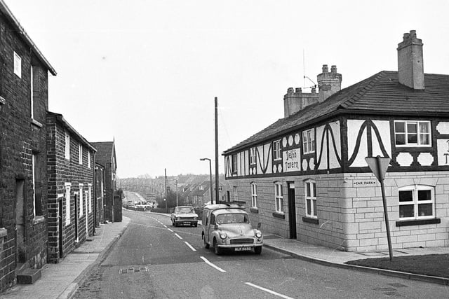 The area around Orrell and Up Holland with the popular Delph Tavern at the heart of the community in 1972