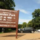 The park's main car park off Worden Lane
