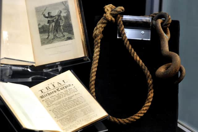 A hangman’s noose from around 1820-30, used for public executions at Lancaster Castle during the reign of William IV.