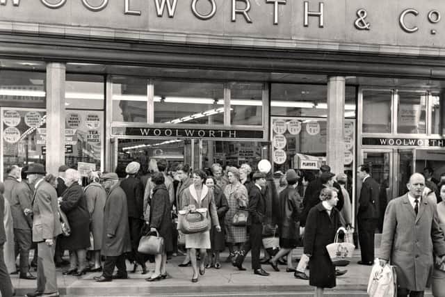 Christmas shopping at Woolworth