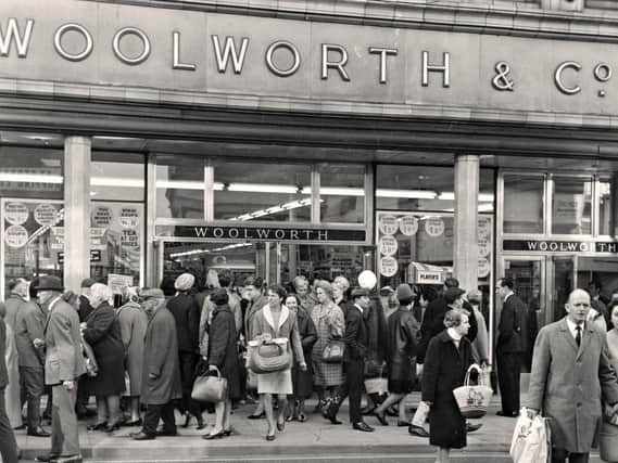 Christmas shopping at Woolworth