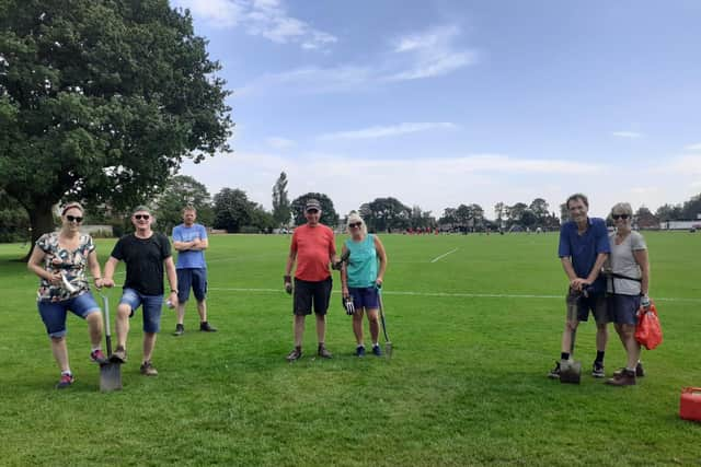 Friends of Conway Park cracking on with work during lockdown