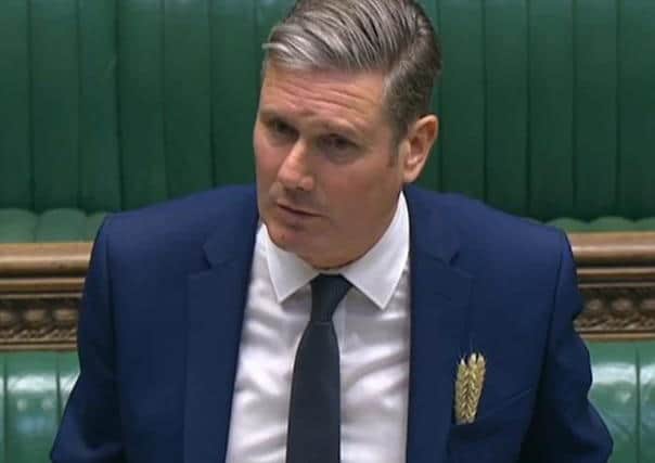 Labour leader Sir Keir Starmer is self-isolating after a household member showed COVID-19 symptoms. PA Wire/PA Images
