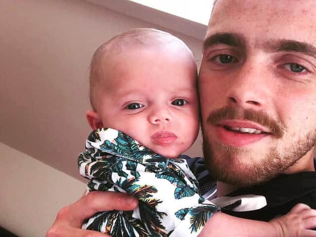 Isaac Newton with dad Brooklyn