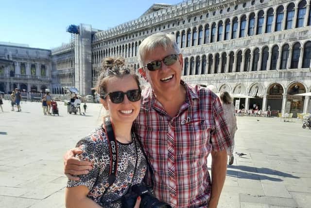 Chris and daughter Beth enjoying Venice