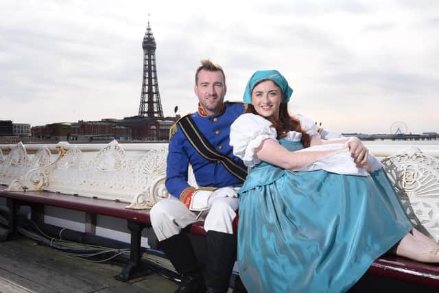 Jai McDowell and Lucy-Ella Smith will be taking part in Cinderella at the Joe Longthorne Theatre on the North Pier this Christmas.