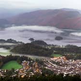 Mist over Derwentwater and Keswick in the Lake District. Tuesday is the first day of astronomical autumn.