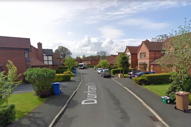 A 19-year-old man was attacked in Dunham Drive shortly after midnight. (Credit: Google)