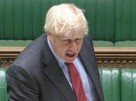 Prime Minister Boris Johnson has made an announcement to MPs in the House of Commons on the latest situation with the coronavirus pandemic. Pic: PA Wire/PA Images