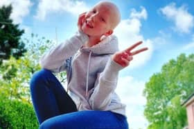 Sally Cornes, 13, of Chorley, has beaten cancer twice