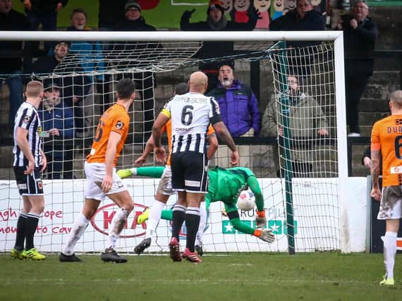 Chorley take on Barnet at Victory Park in a National League fixture last season