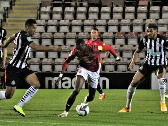Morecambe were well beaten by Newcastle United in midweek