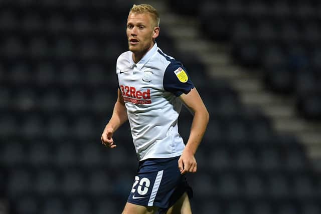 Preston North End striker Jayden Stockley made the starting XI against Stoke City at Deepdale