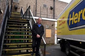 Ticket sales manager David claims he uses the back entrance for deliveries and moving heavy equipment for performances at the venue