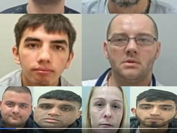 Some of the gang members convicted as part of Operation Croatia