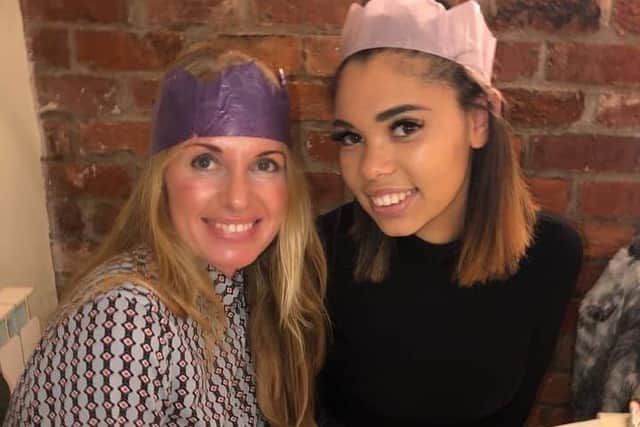 Fay (left) with her daughter Kia, who is fund-raising to have her eggs frozen as she faces fertility problems following treatment for endometriosis.