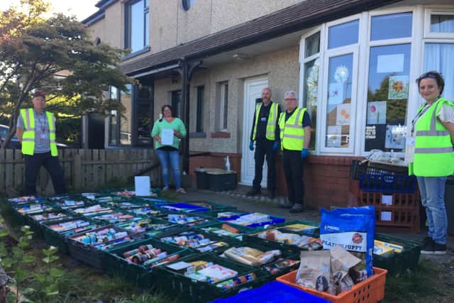 Food donation drop off points were set up across the Lancaster and Morecambe area.