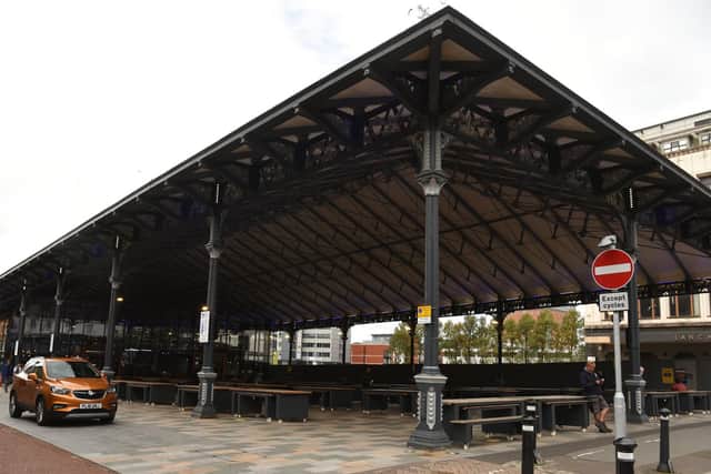 The market canopy could provide a ventilated space to eat during the pandemic