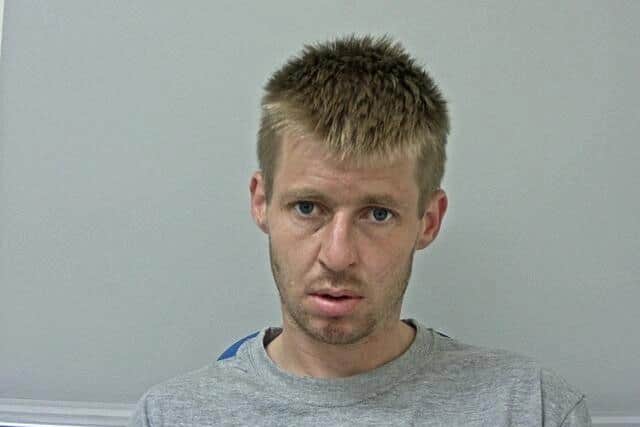 Steven Parkinson, pictured in 2016 when he was jailed for threatening to stab staff  in another incident