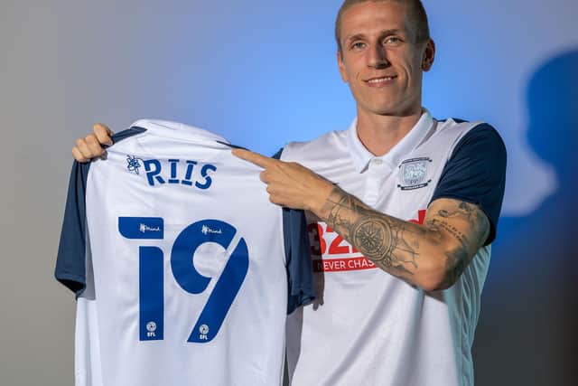 Emil Riis Jakobsen with his PNE No.19 shirt