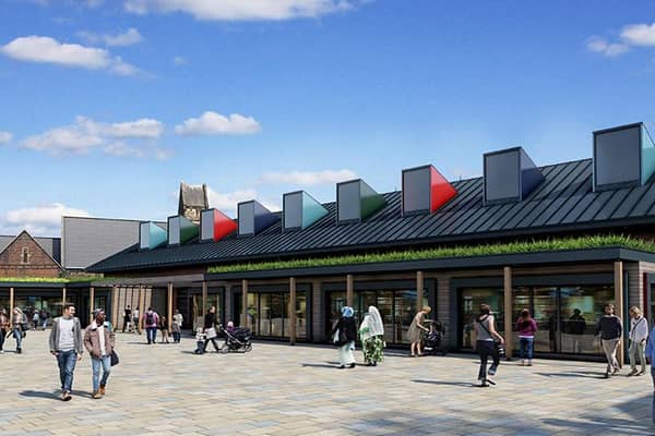 How the revamped market could look (image via South Ribble Borough Council)