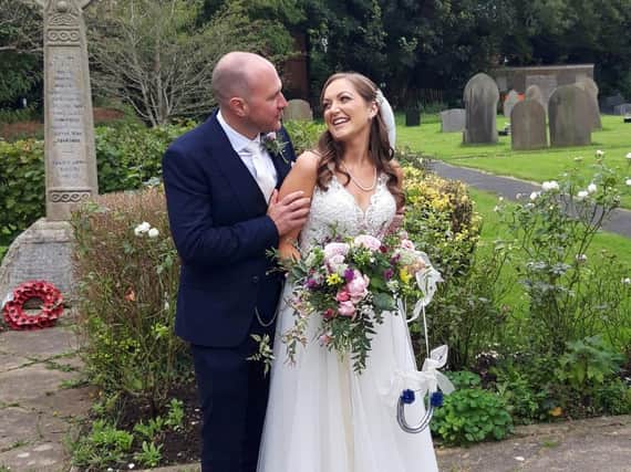 Rebecca and Stuart McCormick still celebrated their special day with 30 guests, before the new restrictions came into force