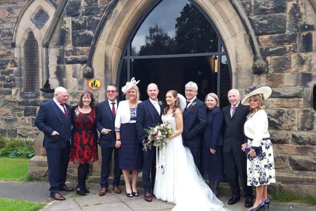 Rebecca and Stuart tied the knot at St James church, Leyland