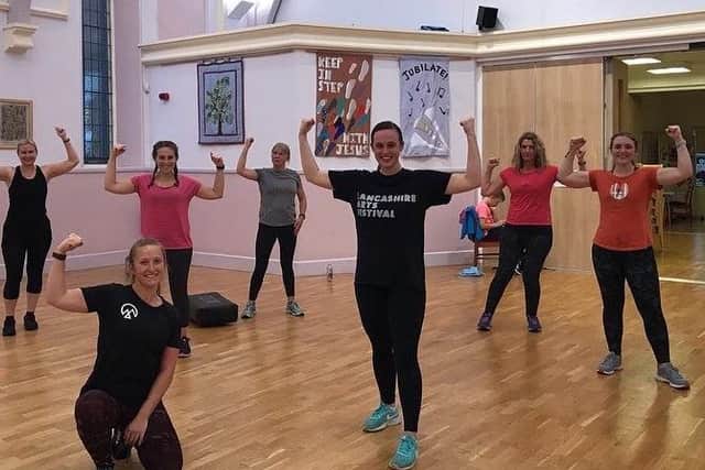 An Ashton fitness class ran by Charlotte, for Charlotte Berry Fitness