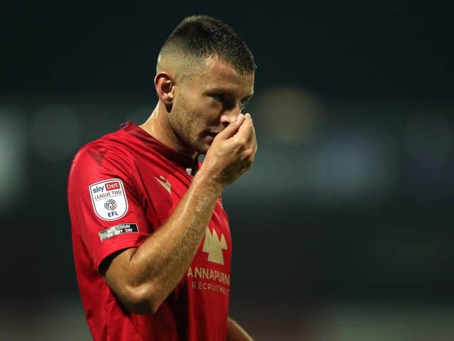 Morecambe captain Sam Lavelle Picture: Getty Images