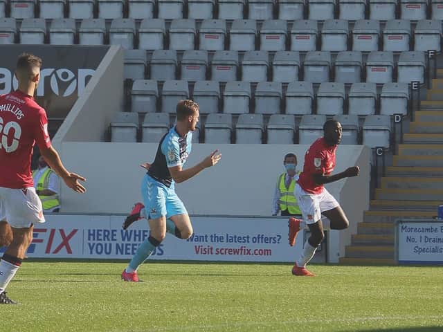Morecambe's matches have been played against the backdrop of empty seats