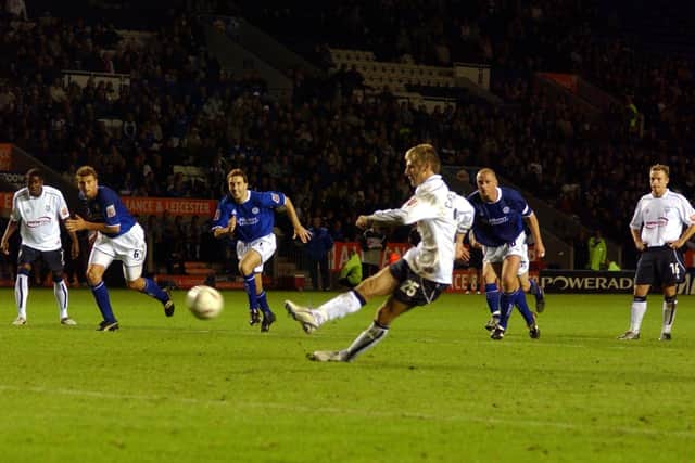 Richard Cresswell fires home from the penalty spot to send their League Cup tie with Leicester into extra-time