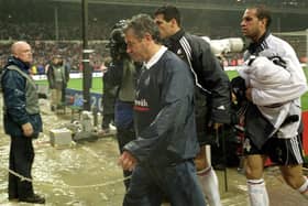 Kevin Keegan after the World Cup qualifying match against Germany at Wembley Stadium in 2001