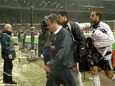 Kevin Keegan after the World Cup qualifying match against Germany at Wembley Stadium in 2001