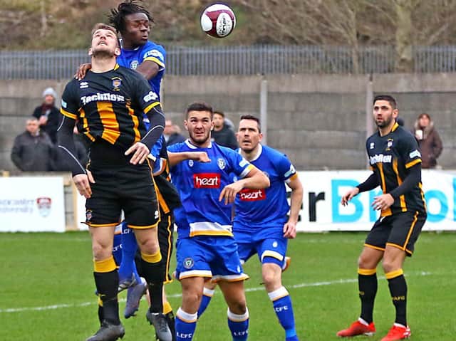 Ibrahim Bakare had spent time on loan with Lancaster City last season    Picture: Tony North