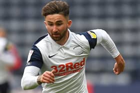 Preston striker Sean Maguire