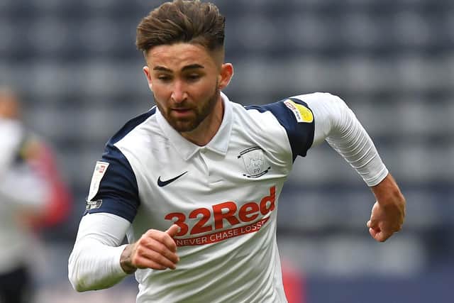 Preston striker Sean Maguire